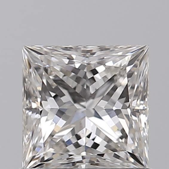 1.27 Carat Princess Lab Diamond with  Cut Diamond in 14KT  view 1
