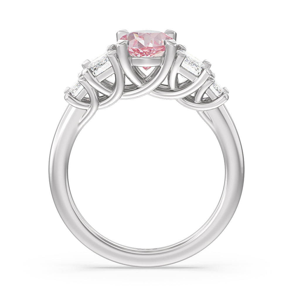 Elegant Sweet Ladies Enamel Stone Rings For Ladies White Black Purple Pink  Lovely Color CZ Stone Paved Heart Ring For Women