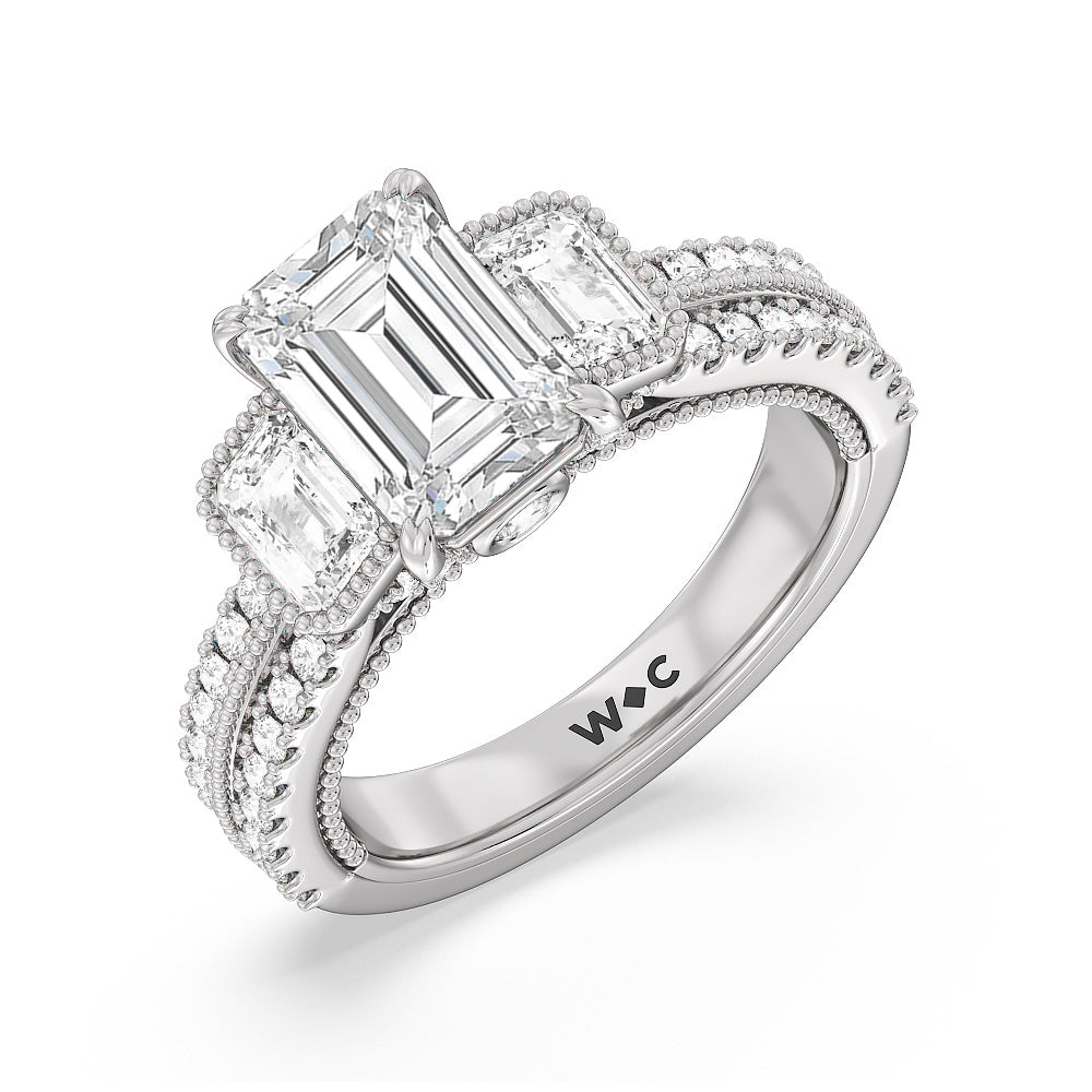 Three stone hudson diamond ring Clearance