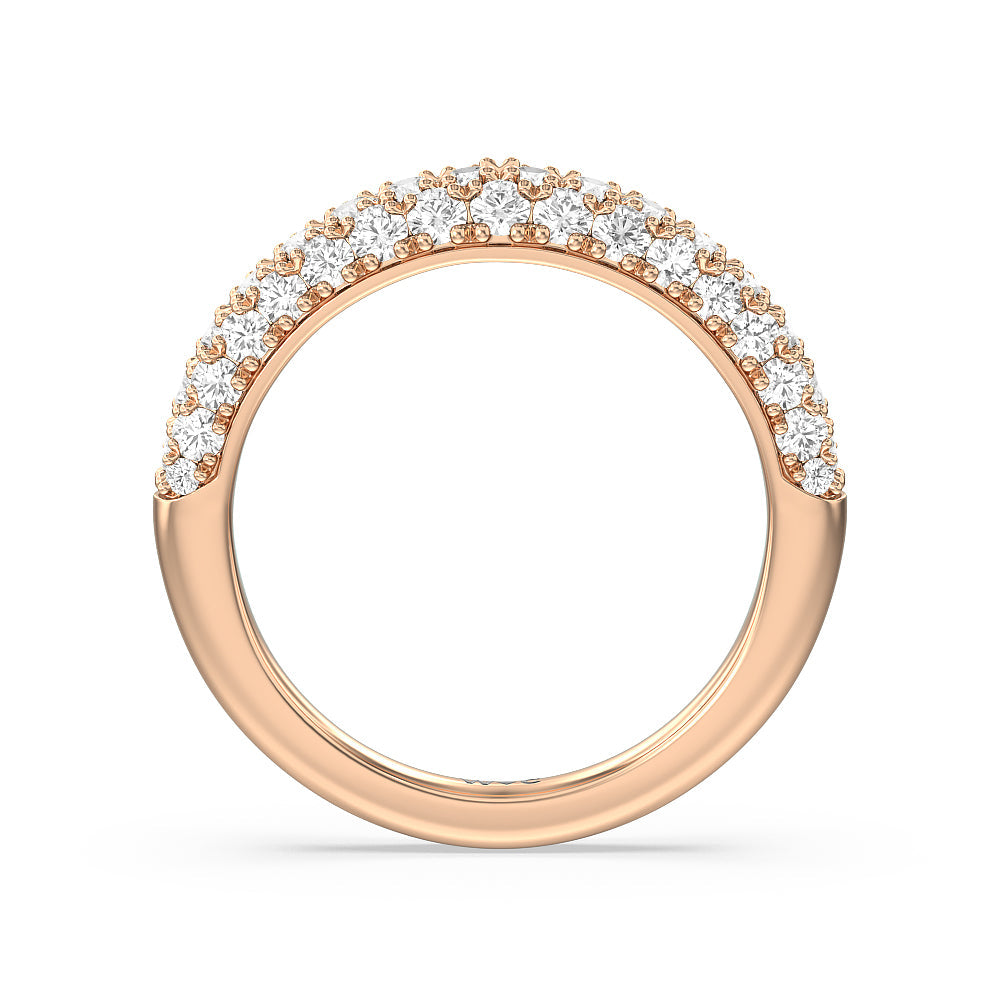 The Gansevoort Band with 18KT Rose Gold Cut Diamond in 14KT Rose Gold view 2
