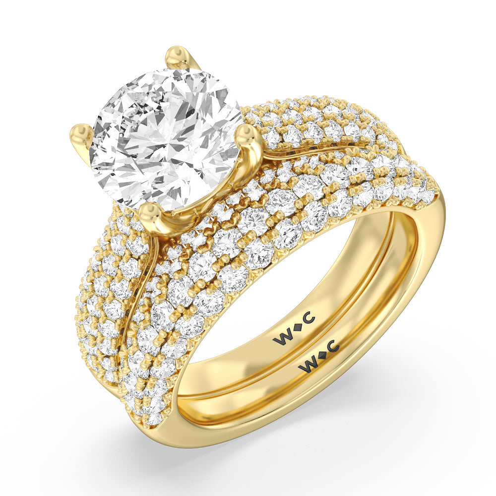 The Gansevoort Band with 18KT Yellow Gold Cut Diamond in 14KT Yellow Gold view 3
