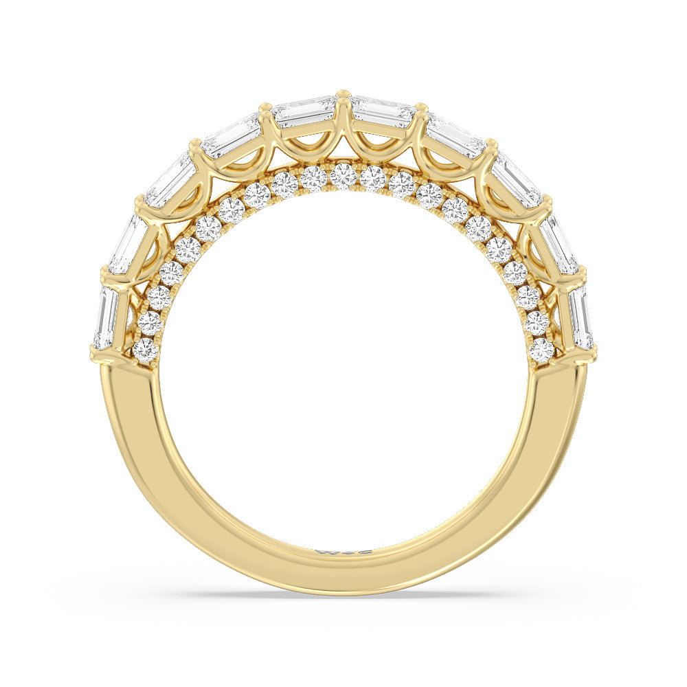 The Varick Band with 18KT Yellow Gold Cut Diamond in 14KT Yellow Gold view 2
