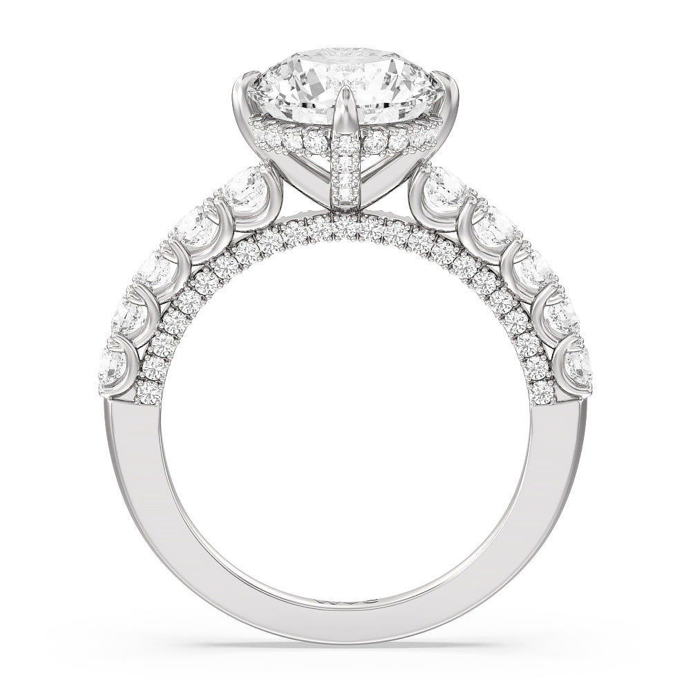 The Fifth Avenue Ring with Round Cut Diamond in 14KT Platinum view 2
