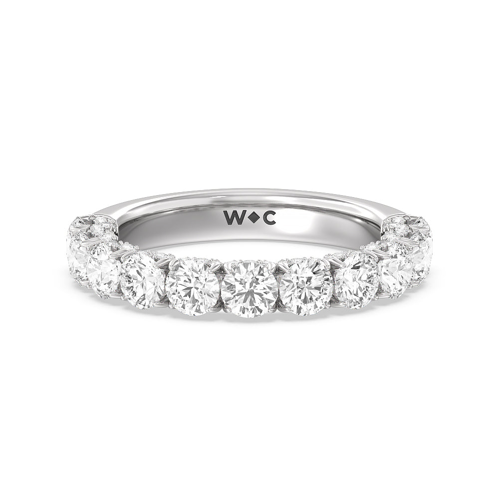 The Madison Avenue Diamond Band with Platinum Cut Diamond in 14KT Platinum view 1
