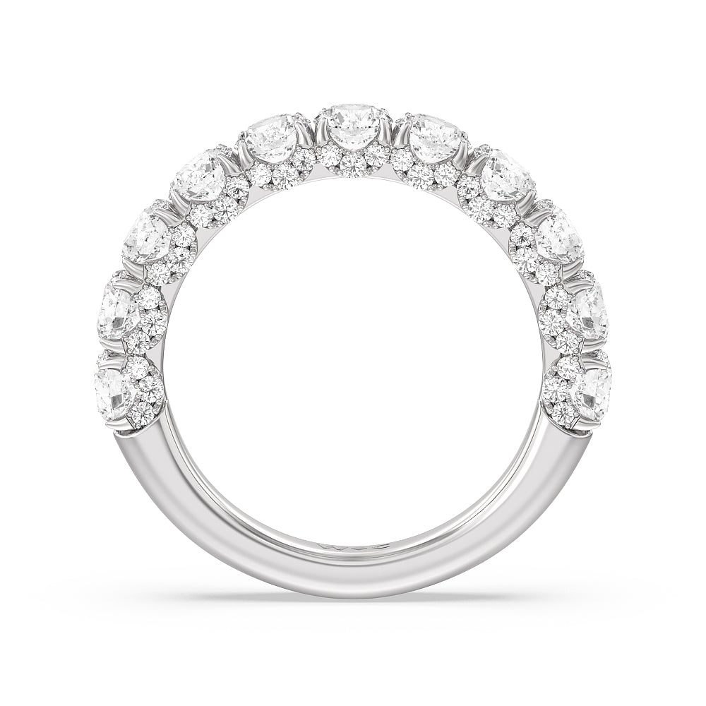 The Madison Avenue Diamond Band with Platinum Cut Diamond in 14KT Platinum view 2
