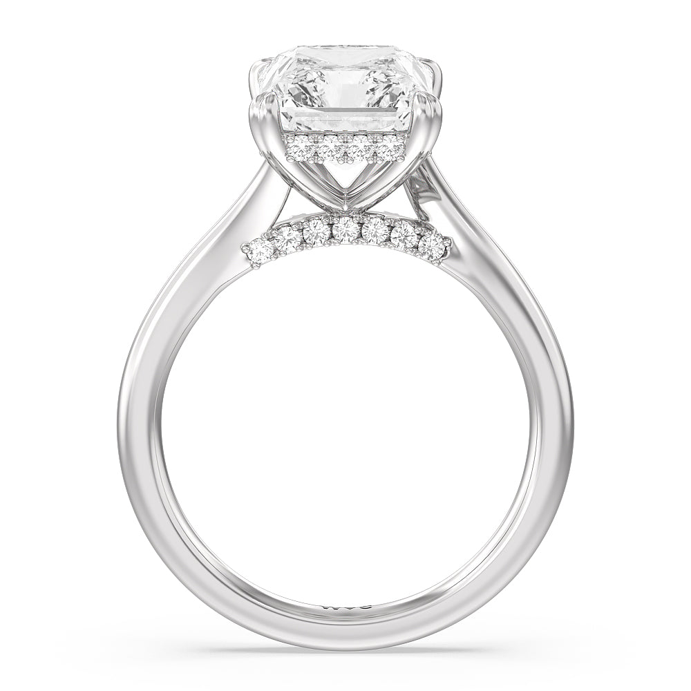 Elegance Bypass Hidden Halo Engagement Ring – With Clarity