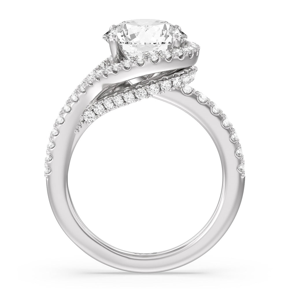 2.5 Carat Round Cut Diamond Engagement Ring 14k Rose Gold – Balacia