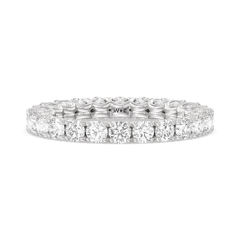 Split Prong Basket Eternity Ring