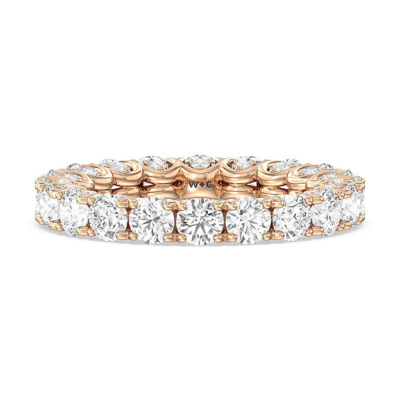 Split Prong Basket Eternity Ring