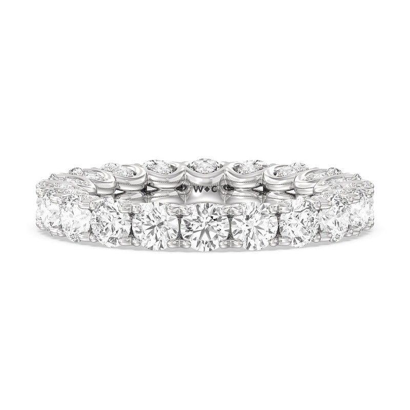 Split Prong Basket Eternity Ring