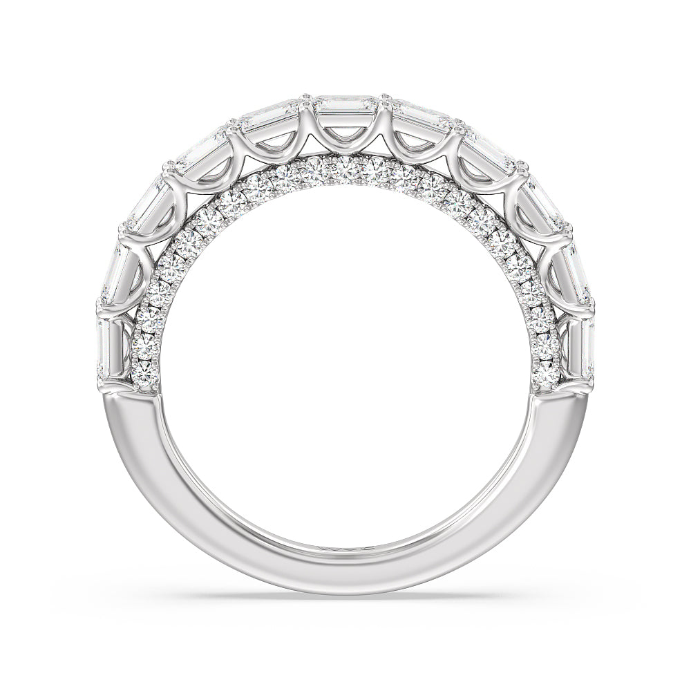 The Radio City Anniversary Ring with Platinum / Natural / 2 1/5 Cut Diamond in 14KT Platinum / Natural / 2 1/5 view 2
