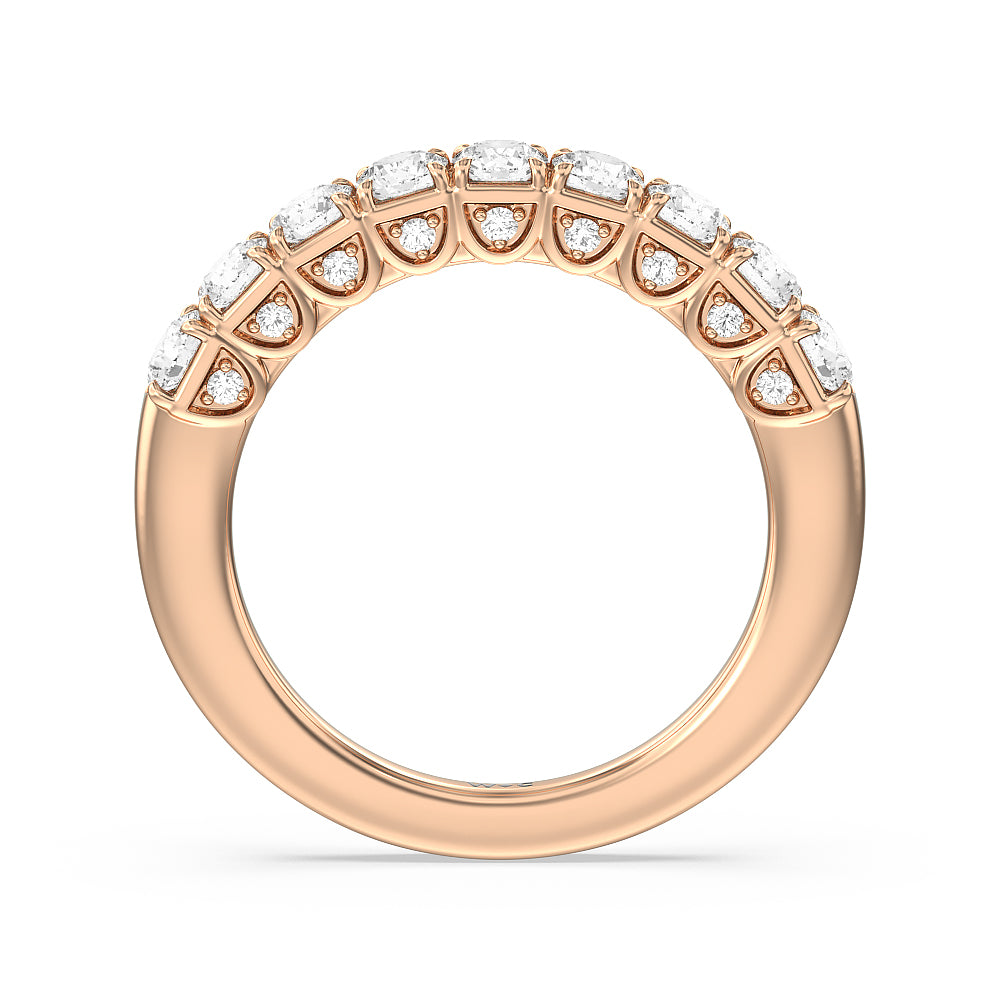 The Queens Anniversary Ring with 18KT Rose Gold / Natural / 1 Cut Diamond in 14KT Rose Gold / Natural / 1 view 2

