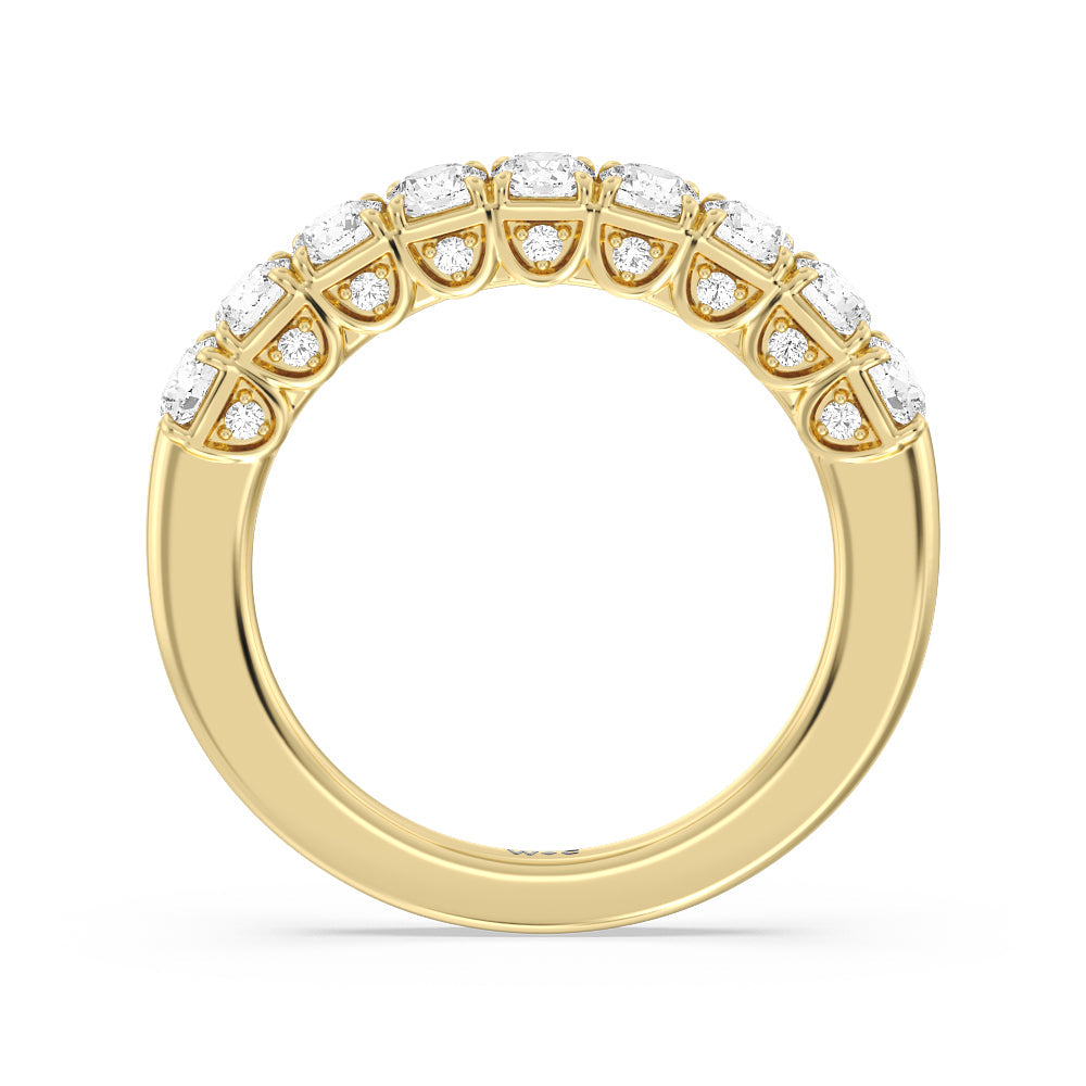 The Queens Anniversary Ring with 18KT Yellow Gold / Natural / 1 Cut Diamond in 14KT Yellow Gold / Natural / 1 view 2
