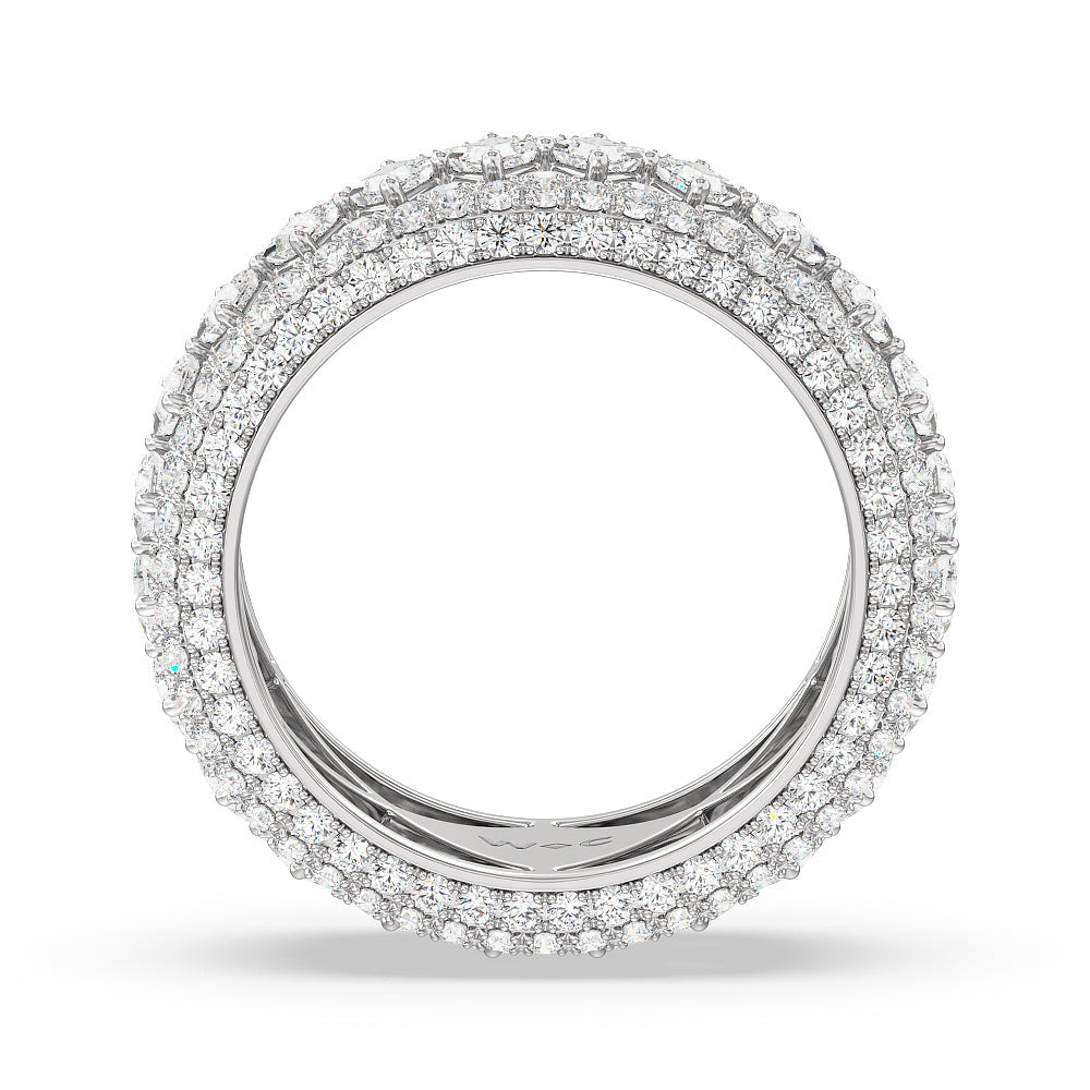 The Fashion Eternity Ring with Platinum / Natural / 6 Cut Diamond in 14KT Platinum / Natural / 6 view 2
