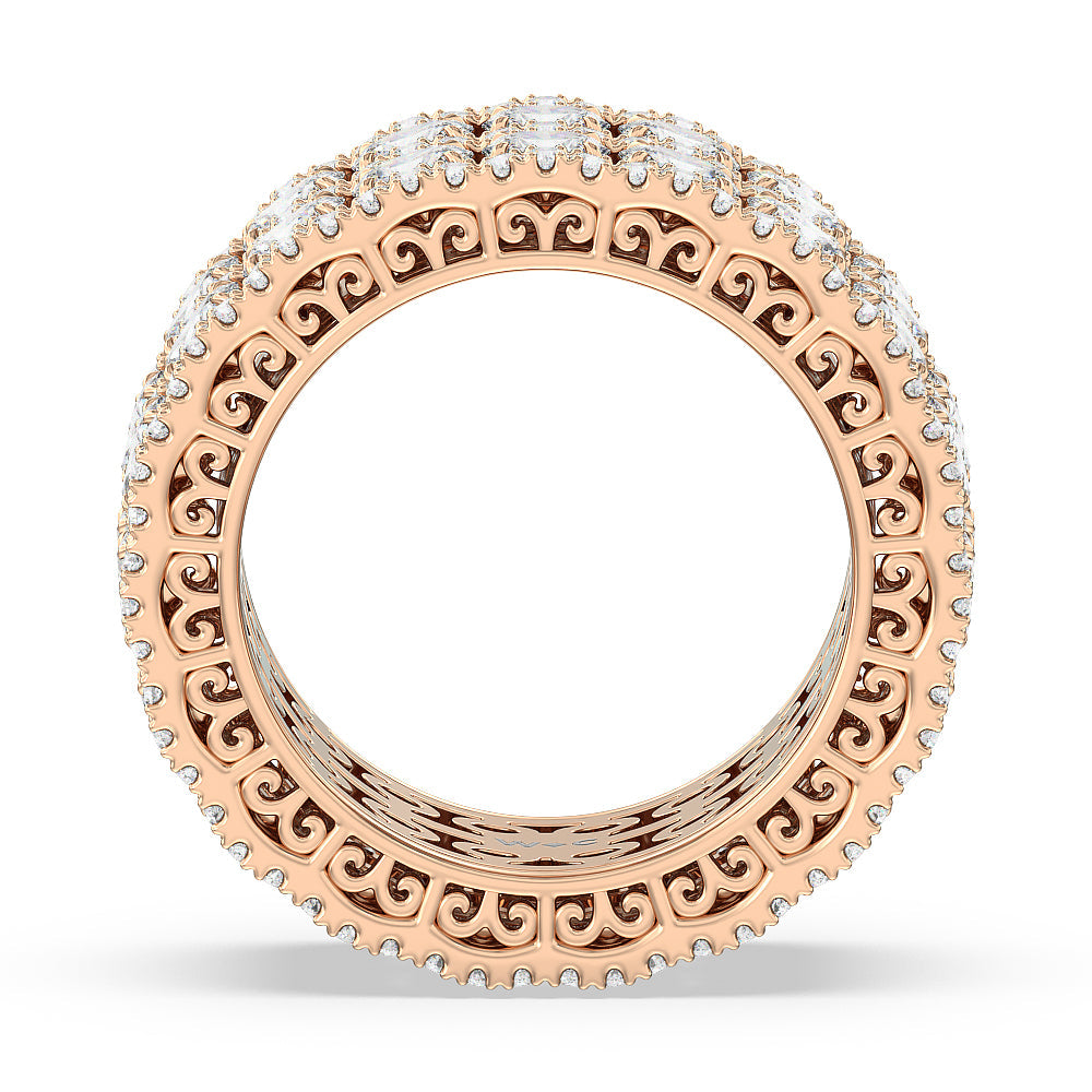 The Bowery Eternity Ring with 18KT Rose Gold / Natural / 7 1/4 Cut Diamond in 14KT Rose Gold / Natural / 7 1/4 view 2
