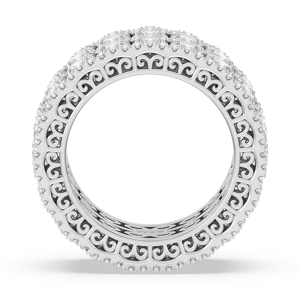 The Bowery Eternity Ring with Platinum / Natural / 7 1/4 Cut Diamond in 14KT Platinum / Natural / 7 1/4 view 2
