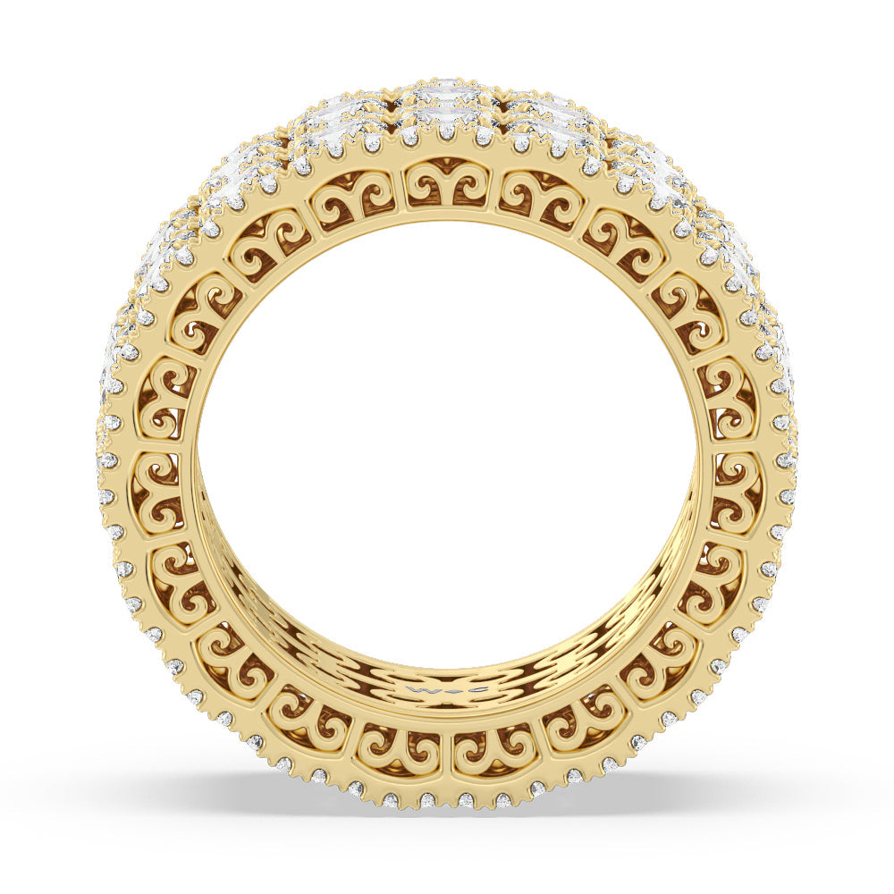 The Bowery Eternity Ring with 18KT Yellow Gold / Natural / 7 1/4 Cut Diamond in 14KT Yellow Gold / Natural / 7 1/4 view 2
