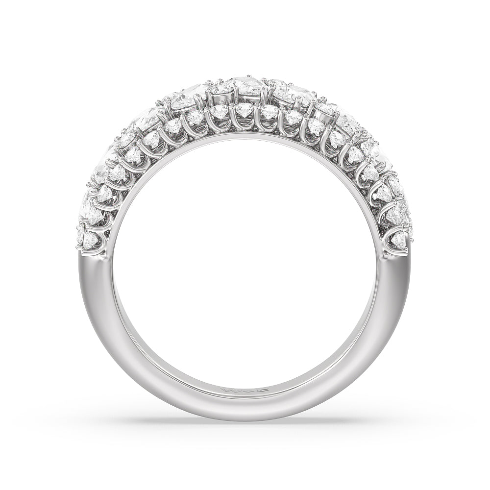 The Bond Anniversary Ring with Platinum / Natural / 2 1/4 Cut Diamond in 14KT Platinum / Natural / 2 1/4 view 2
