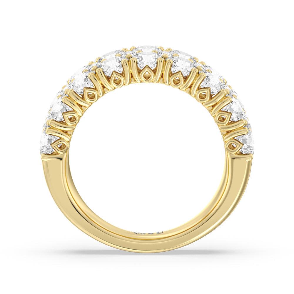 The High Line Anniversary Ring with 18KT Yellow Gold / Natural / 2 Cut Diamond in 14KT Yellow Gold / Natural / 2 view 2
