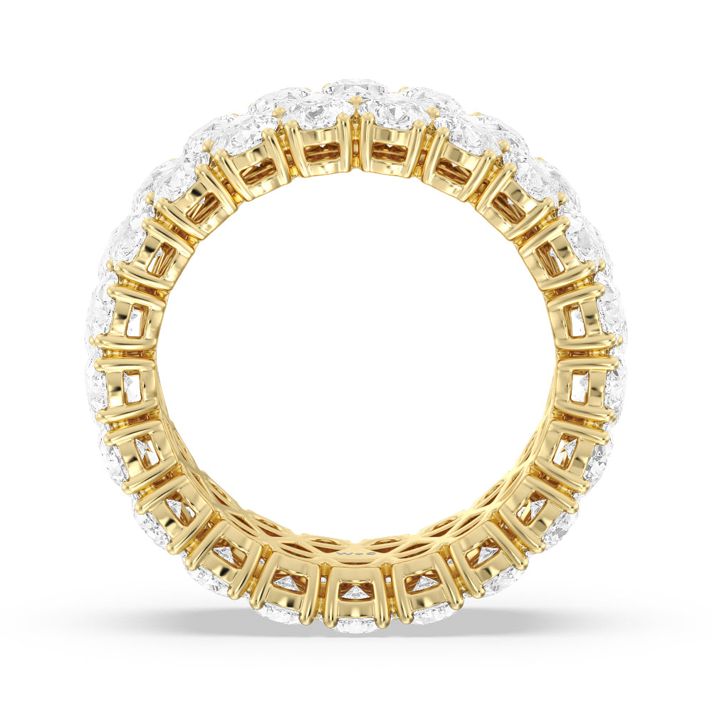 The Oculus Eternity Ring with 18KT Yellow Gold / Natural / 8 3/8 Cut Diamond in 14KT Yellow Gold / Natural / 8 3/8 view 2
