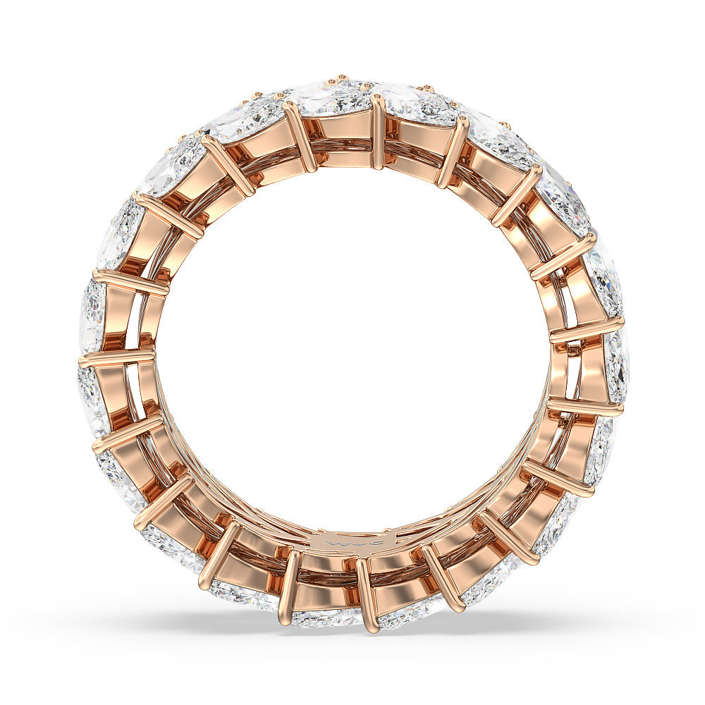 The Seagram Eternity Ring with 18KT Rose Gold / Natural / 7 1/5 Cut Diamond in 14KT Rose Gold / Natural / 7 1/5 view 2
