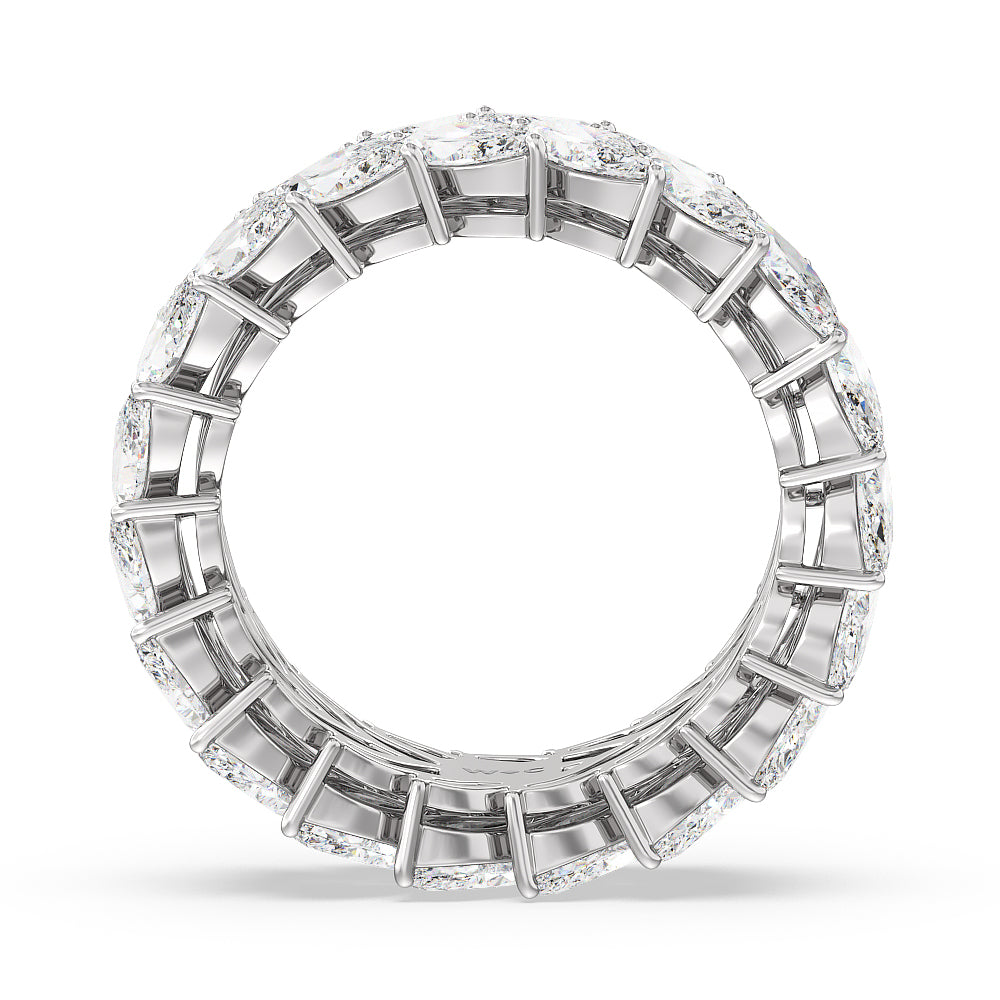 The Seagram Eternity Ring with Platinum / Natural / 7 1/5 Cut Diamond in 14KT Platinum / Natural / 7 1/5 view 2
