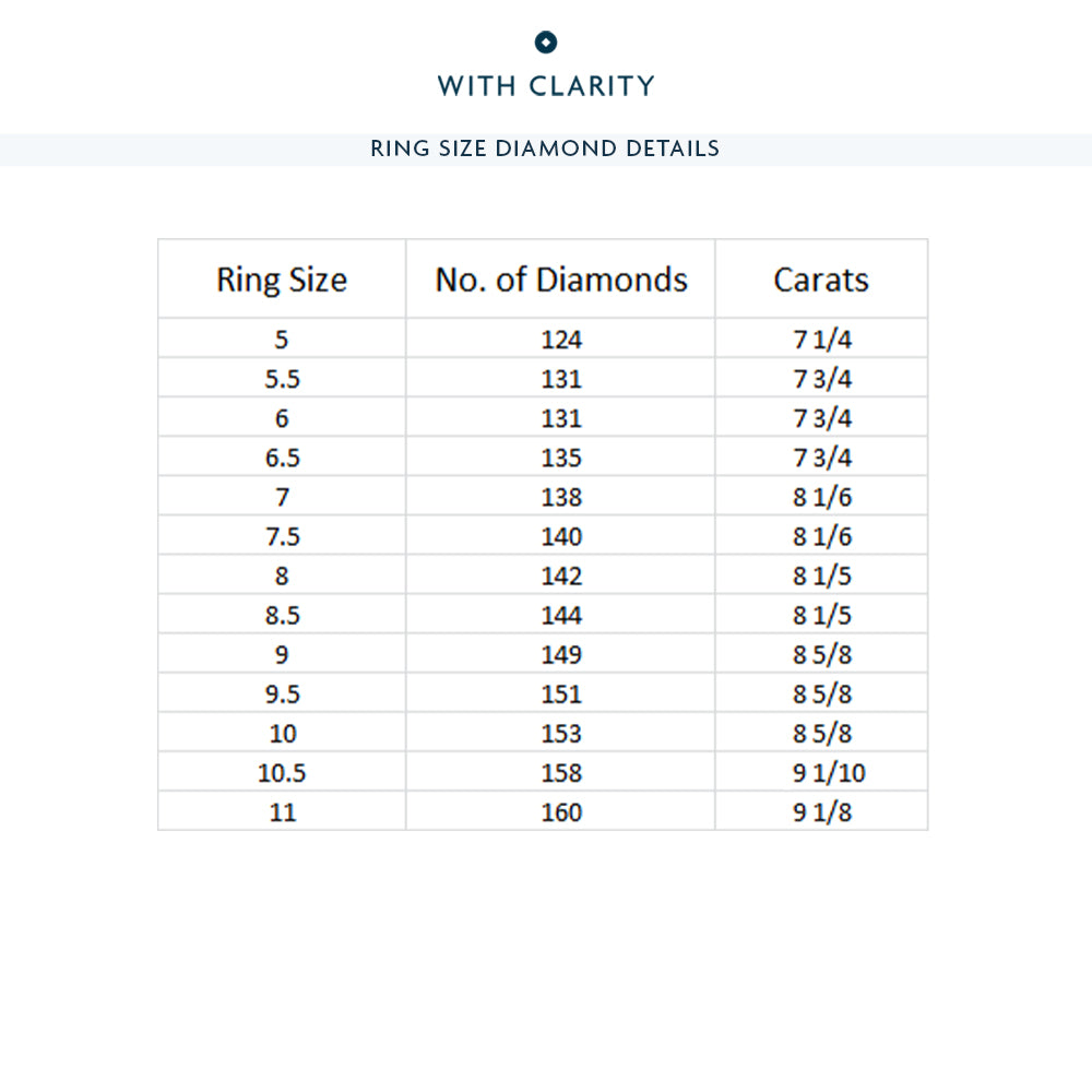 The Moma Eternity Ring with Platinum / Natural / 8 1/6 Cut Diamond in 14KT Platinum / Natural / 8 1/6 view 4
