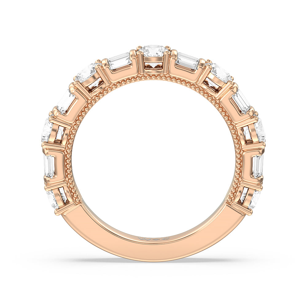 The Fraunces Anniversary Ring with 18KT Rose Gold / Natural / 1 7/8 Cut Diamond in 14KT Rose Gold / Natural / 1 7/8 view 2
