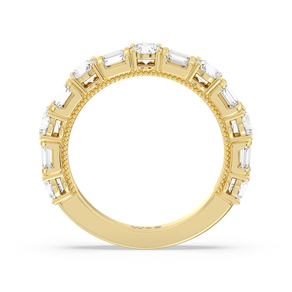 The Fraunces Anniversary Ring with 18KT Yellow Gold / Natural / 1 7/8 Cut Diamond in 14KT Yellow Gold / Natural / 1 7/8 view 2
