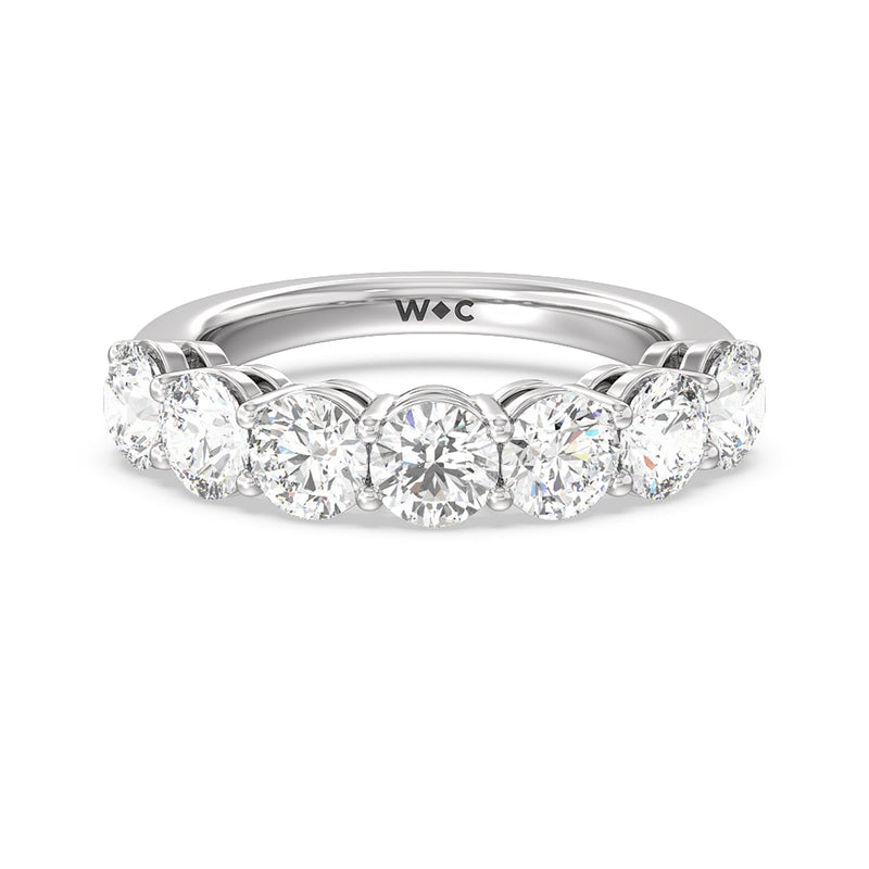 Seven Stone Round Diamond Anniversary Ring (E+ VS+)