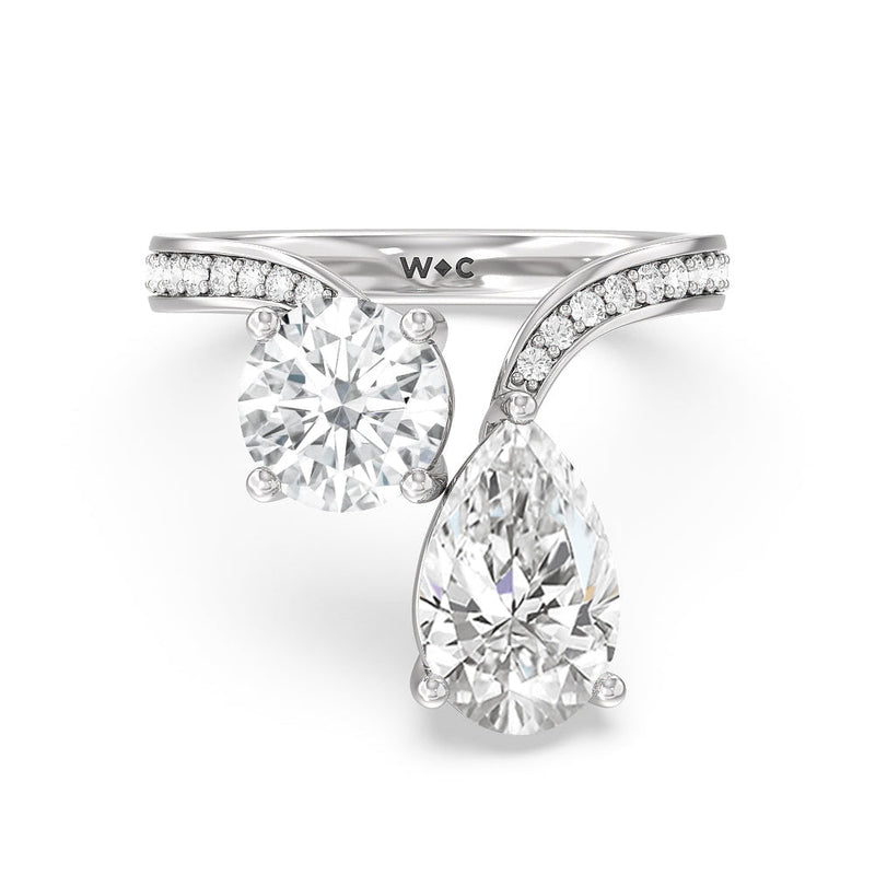 Diamonds Toi et Moi Engagement Ring
