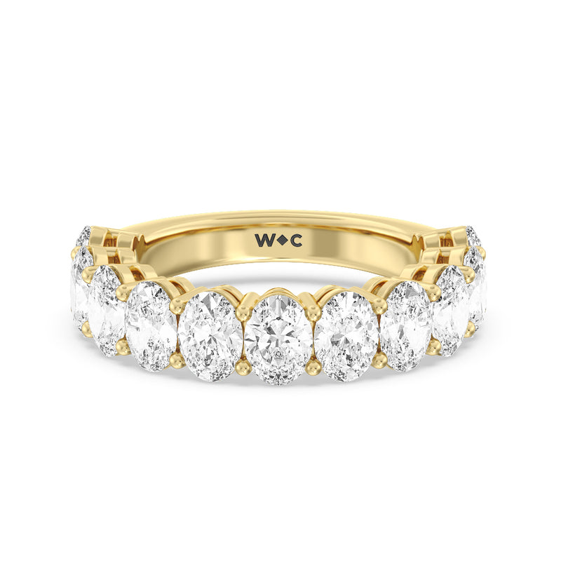 Modified Oval Anniversary Ring Size 4