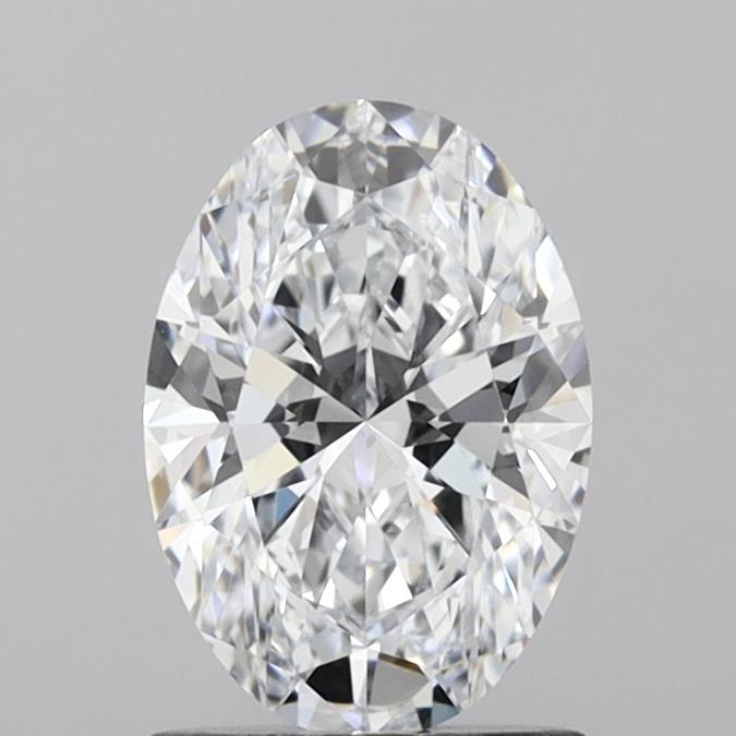 1.22 Carat Oval Lab Diamond with  Cut Diamond in 14KT  view 1

