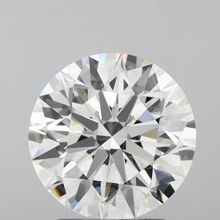 3.5 Carat Round Lab Diamond with  Cut Diamond in 14KT  view 1
