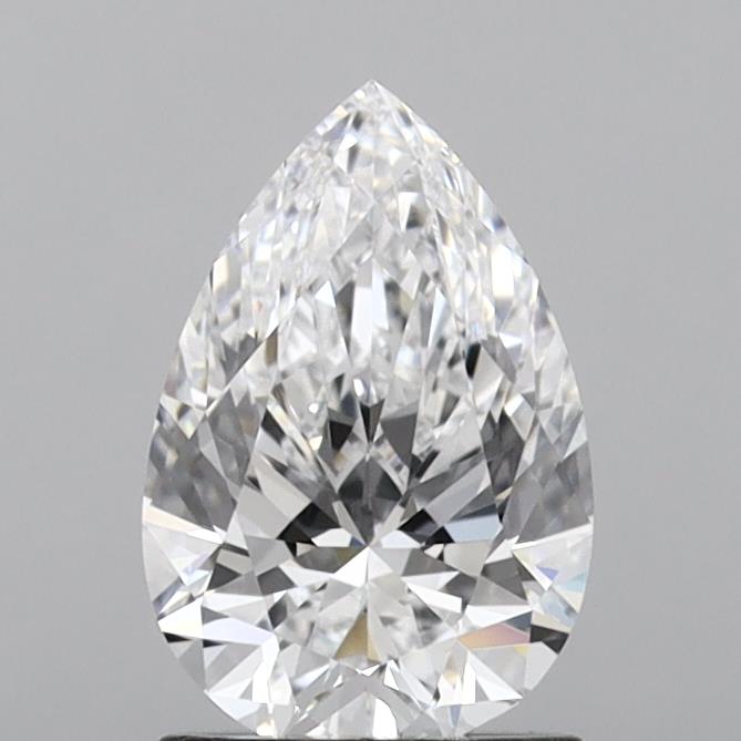 1.47 Carat Pear Lab Diamond with  Cut Diamond in 14KT  view 1
