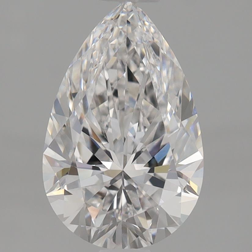 2.09 Carat Pear Lab Diamond with  Cut Diamond in 14KT  view 1
