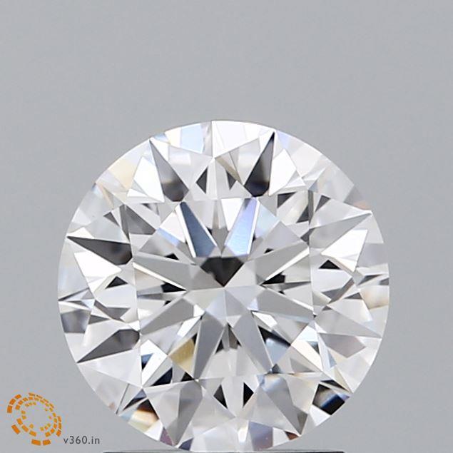 1.7 Carat Round Lab Diamond with  Cut Diamond in 14KT  view 1
