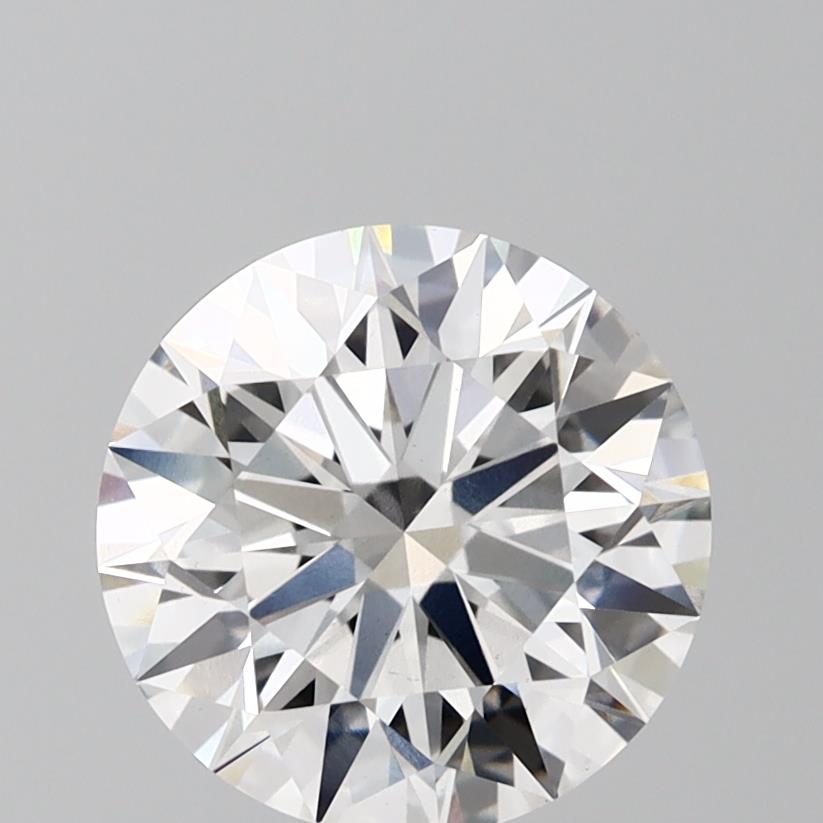 2.77 Carat Round Lab Diamond with  Cut Diamond in 14KT  view 1
