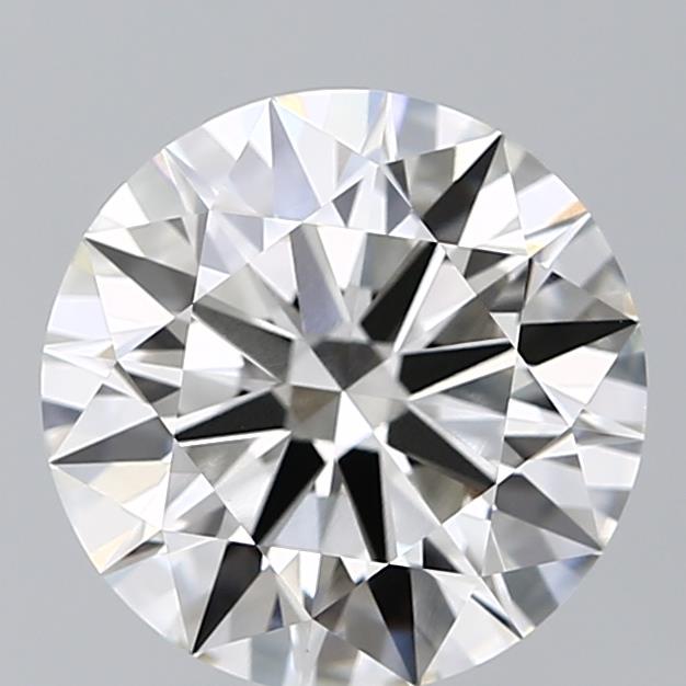3.4 Carat Round Lab Diamond with  Cut Diamond in 14KT  view 1
