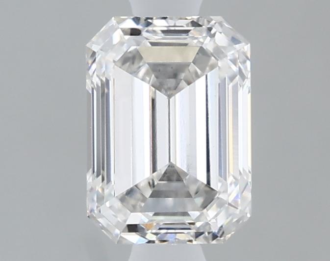 1.01 Carat Emerald Lab Diamond with  Cut Diamond in 14KT  view 1
