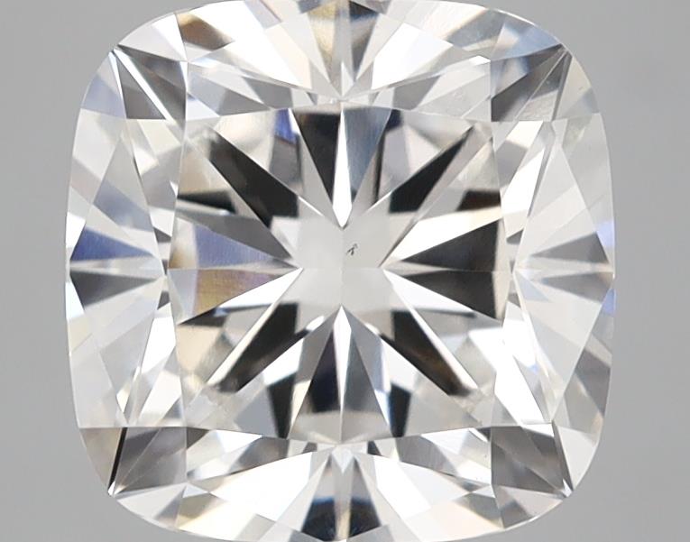 3.07 Carat Cushion Lab Diamond with  Cut Diamond in 14KT  view 1
