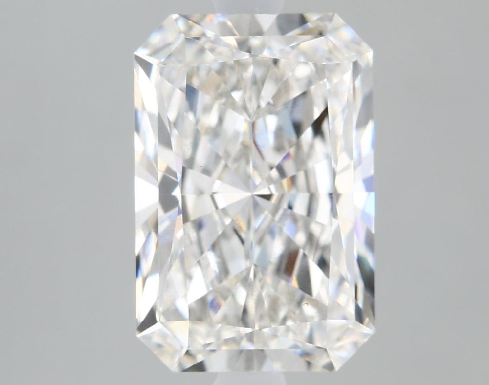 3.1 Carat Radiant Lab Diamond with  Cut Diamond in 14KT  view 1
