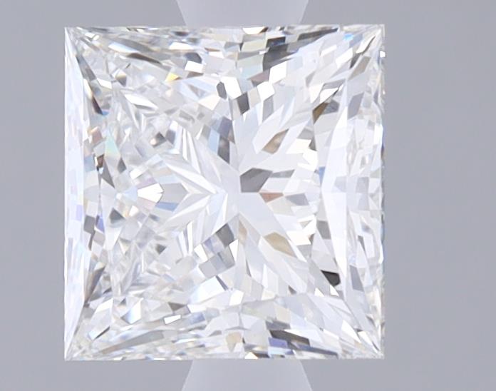 1.09 Carat Princess Lab Diamond with  Cut Diamond in 14KT  view 1
