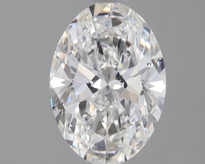 1.62 Carat Oval Lab Diamond with  Cut Diamond in 14KT  view 1
