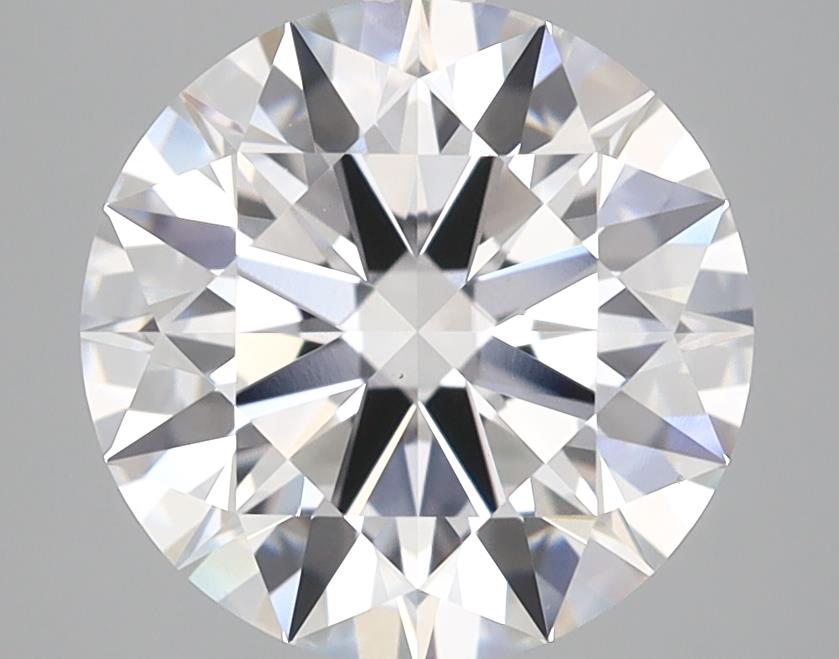 3.03 Carat Round Lab Diamond with  Cut Diamond in 14KT  view 1
