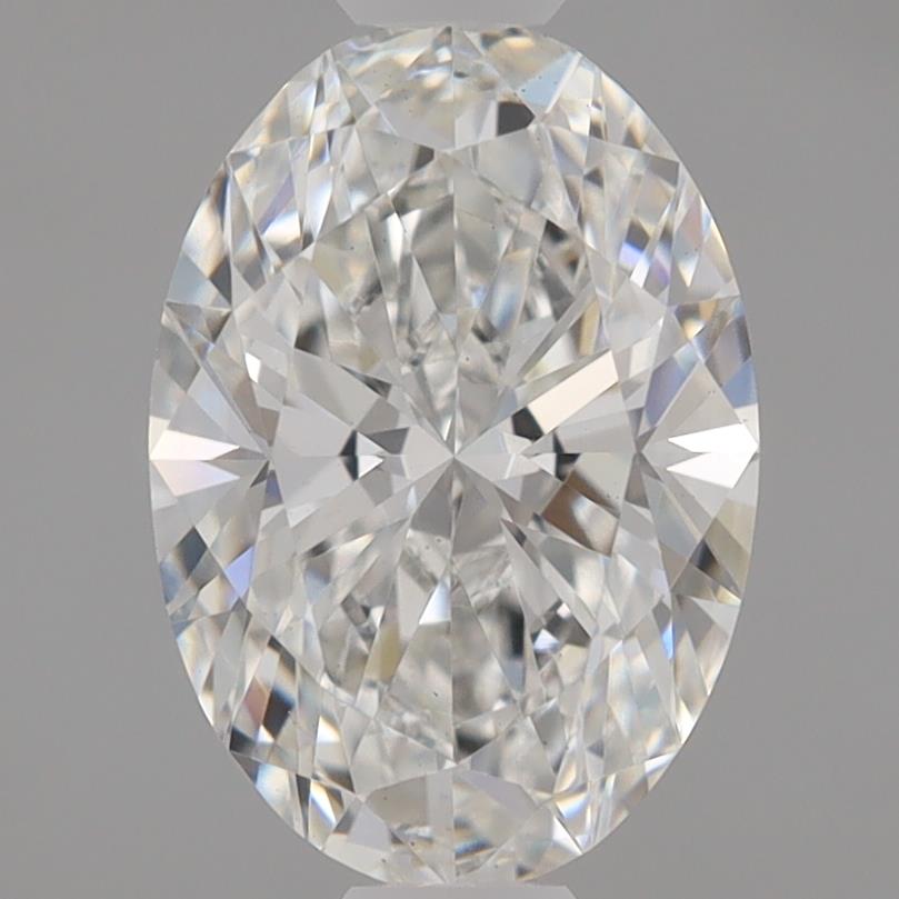 1.08 Carat Oval Lab Diamond with  Cut Diamond in 14KT  view 1
