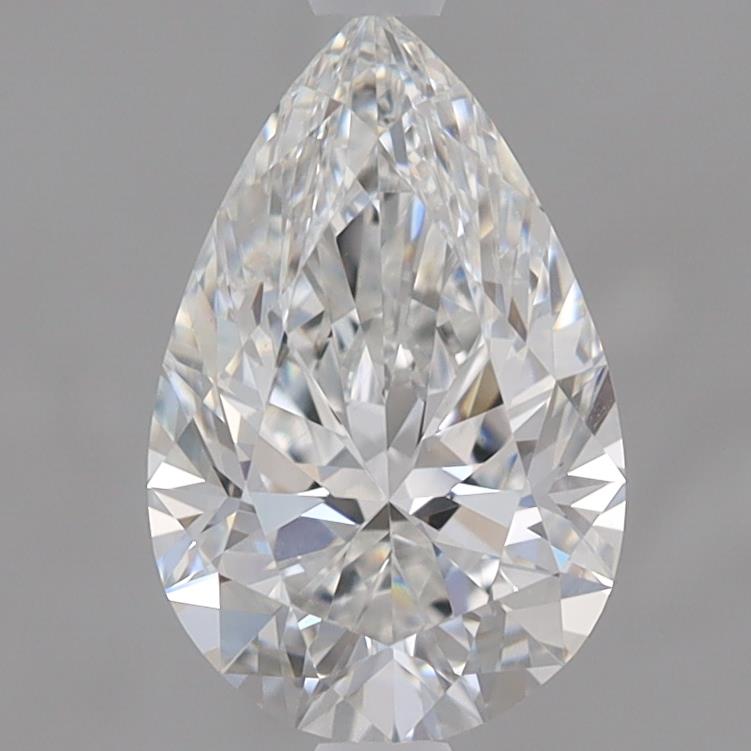 1.43 Carat Pear Lab Diamond with  Cut Diamond in 14KT  view 1
