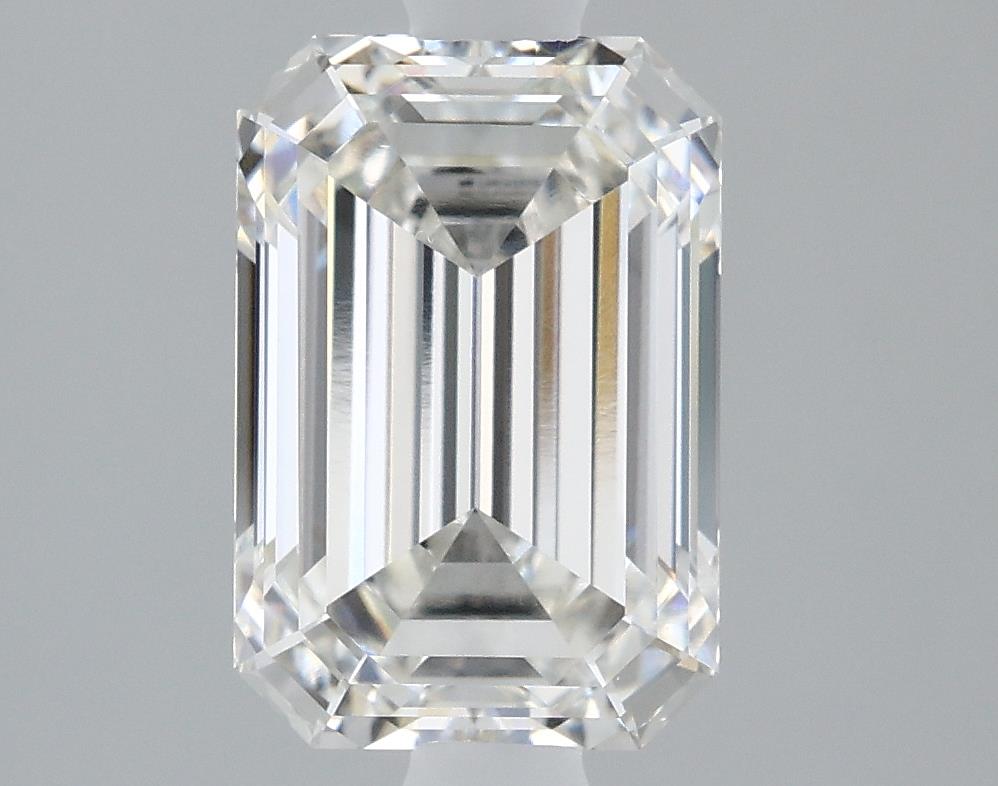 2.17 Carat Emerald Lab Diamond with  Cut Diamond in 14KT  view 1
