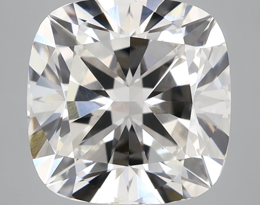 4.93 Carat Cushion Lab Diamond with  Cut Diamond in 14KT  view 1
