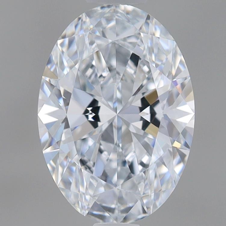 1.0 Carat Oval Lab Diamond with  Cut Diamond in 14KT  view 1
